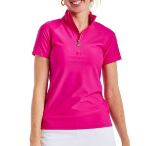 Tzu Tzu Sport Lucy Lipstick Outdoor Golf UPF 50 Top Size Medium